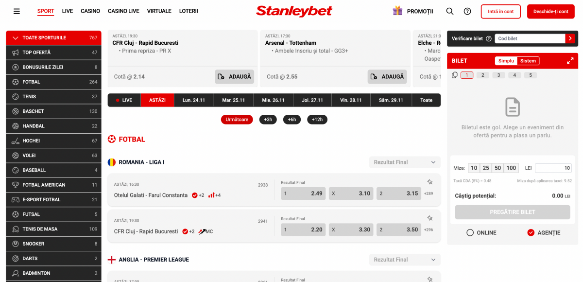 stanleybet pariuri
